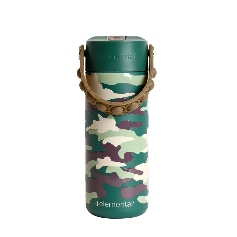 18oz Core Pop Bottle - Green Camo