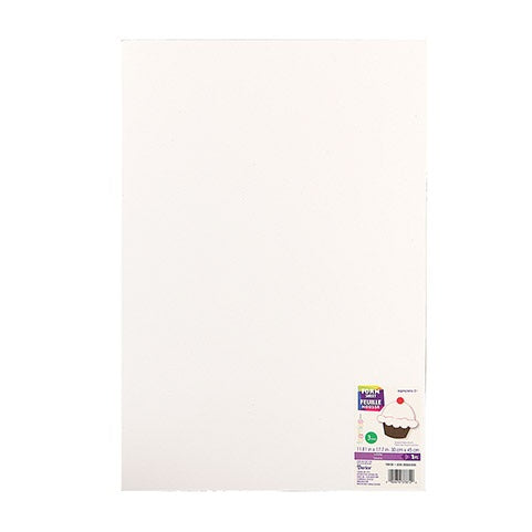 Colored Foam Sheet 2mm thick - 12 x 18 inches, 10 pack White