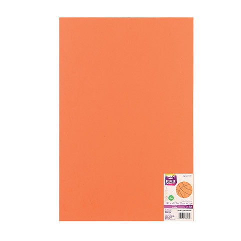 Colored Foam Sheet 2mm thick - 12 x 18 inches, 10 pack Orange