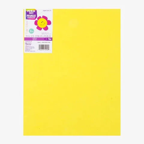Colored Foam Sheet 2mm thick - 9 x 12 inches, 10 pack