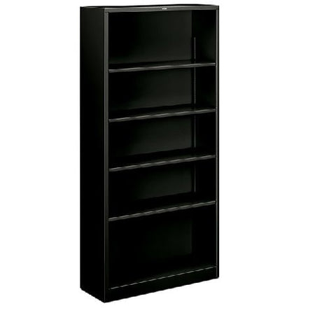 Hon, Brigade 5-Shelf Bookcase 12.63"D x 34.5"W x 71.0"H, Black, HONS72ABC