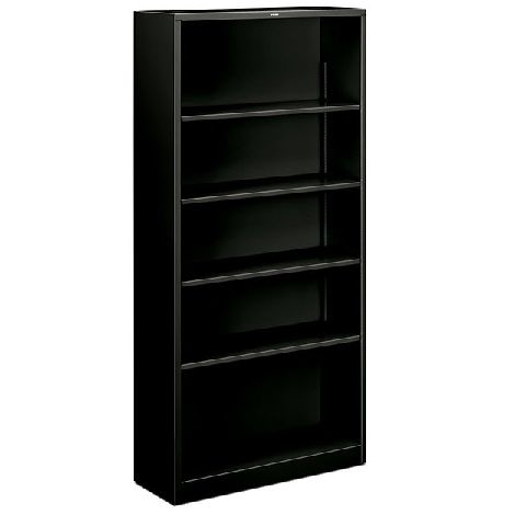 Hon, Brigade 5-Shelf Bookcase 12.63"D x 34.5"W x 71.0"H, Black, HONS72ABC