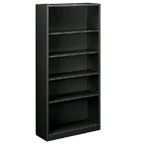Hon, Brigade 5-Shelf Bookcase 12.63"D x 34.5"W x 71.0"H, Charcoal, HONS72ABCS