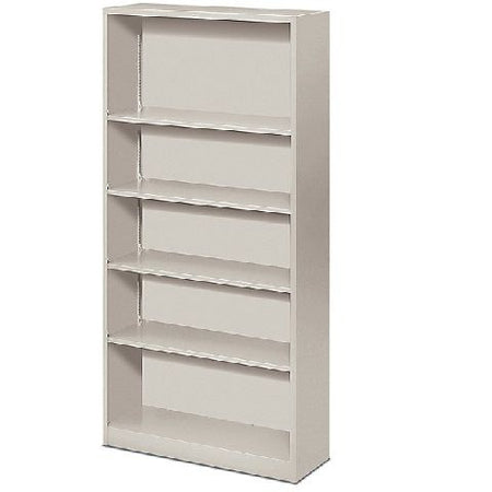 Hon, Brigade 5-Shelf Bookcase 12.63"D x 34.5"W x 71.0"H, Light Gray, HONS72ABC