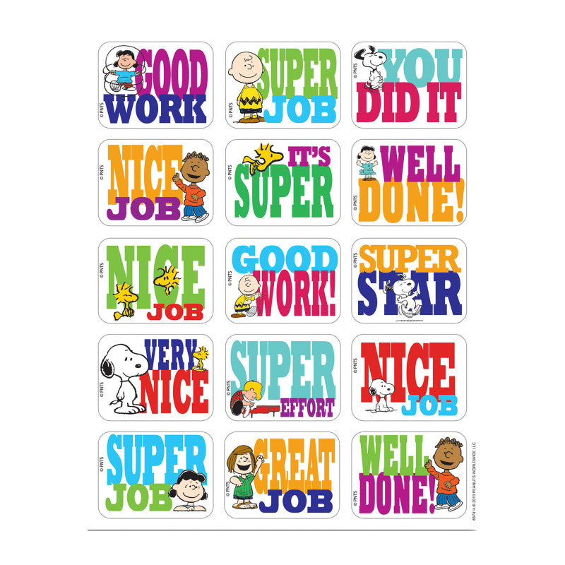 PeanutsÂ® Success Stickers