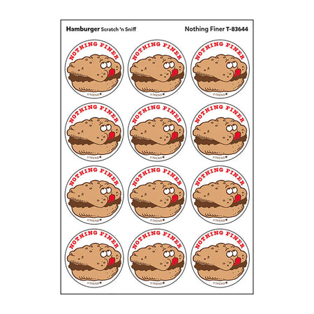 Nothing Finer/Hamburger scent Retro Scratch 'n Sniff Stinky Stickers&reg;, 24 ct.