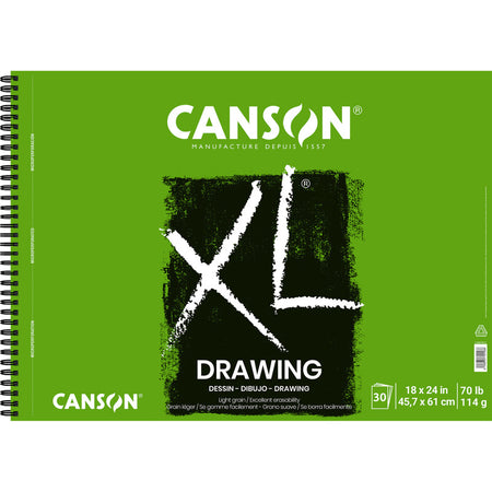 XL Series Drawing Pad, Side Wire Binding, 30 Sheet, 18x24 inch, 1 Count