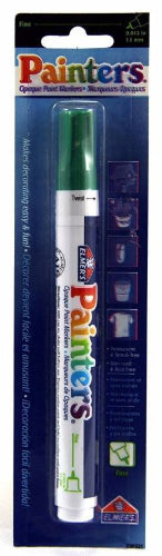 Elmer's Painters Opaque Paint Marker, Fine Tip, Green - 7344