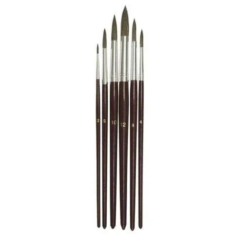 Tapered Water Color Brush Size 3, 1/2"L 12 per package