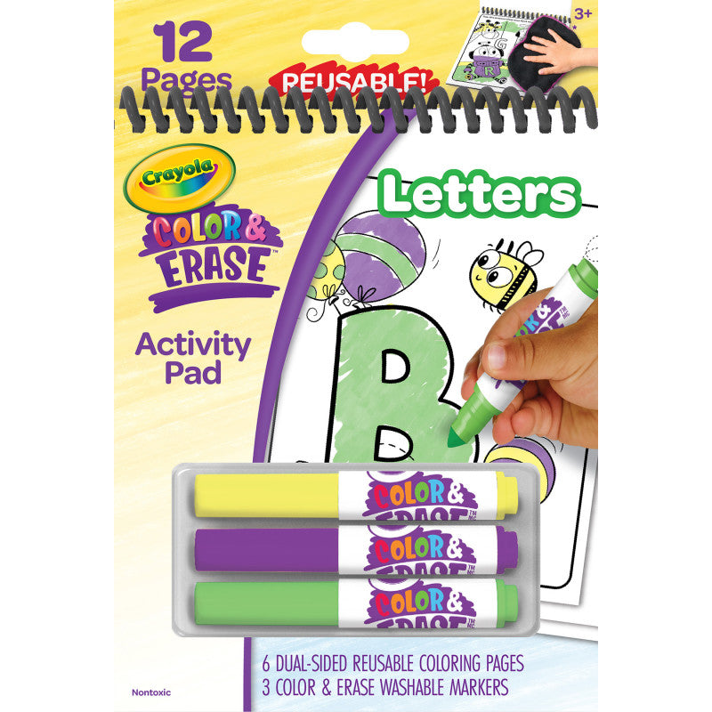 Color & Erase Letters Reusable Activity Pad