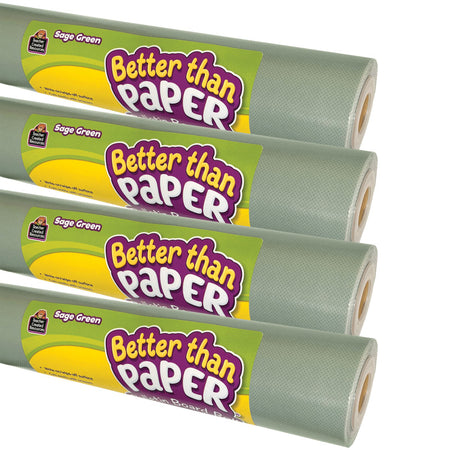 Better Than Paper&reg; Bulletin Board Roll, Sage Green, 4-Pack