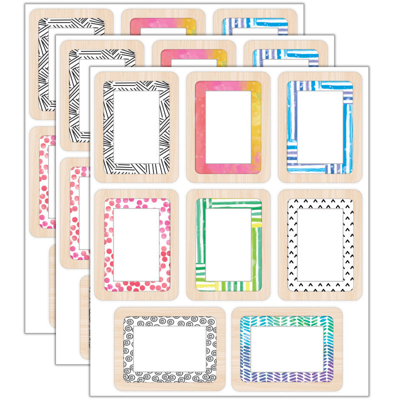 Creatively Inspired Frame Tags Cut-Outs, 36 Per Pack, 3 Packs