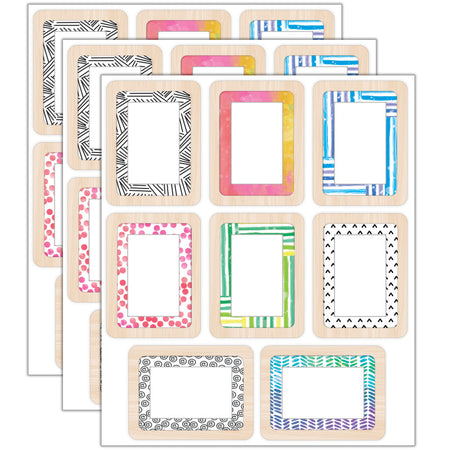 Creatively Inspired Frame Tags Cut-Outs, 36 Per Pack, 3 Packs