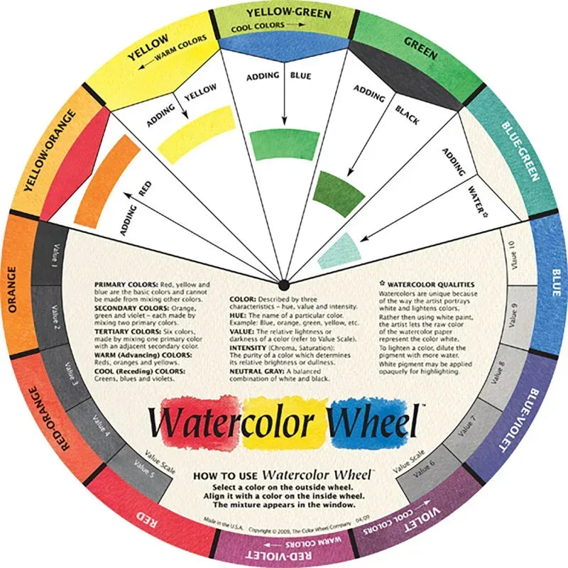 Watercolor Wheel, 9-1/4" Diameter