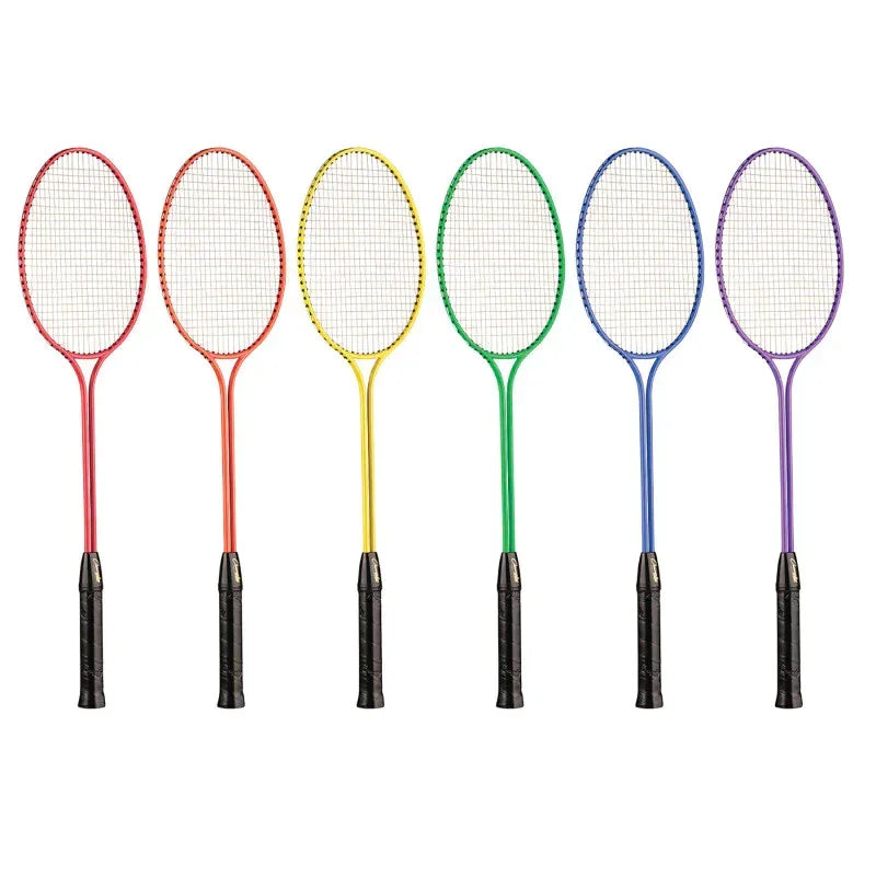 Tempered Steel Twin Shaft Badminton Racket Set