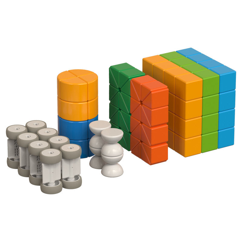 Magicube Magnetic Shapes & Animals Building Set, Recycled Materials, 128 Pieces