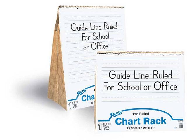 PACON CHART RACKS 24" X 30" MANILA 25 SHEETS