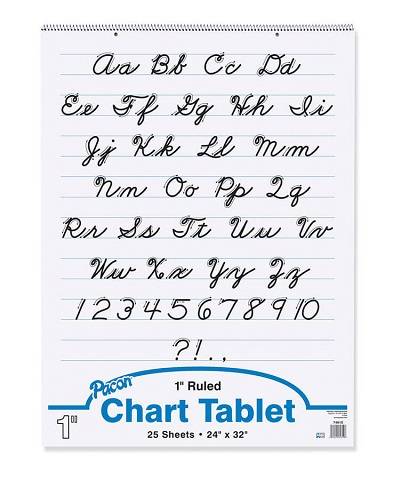 CHART TABLET 24" X 32" WHITE 25 SHEETS RULED
