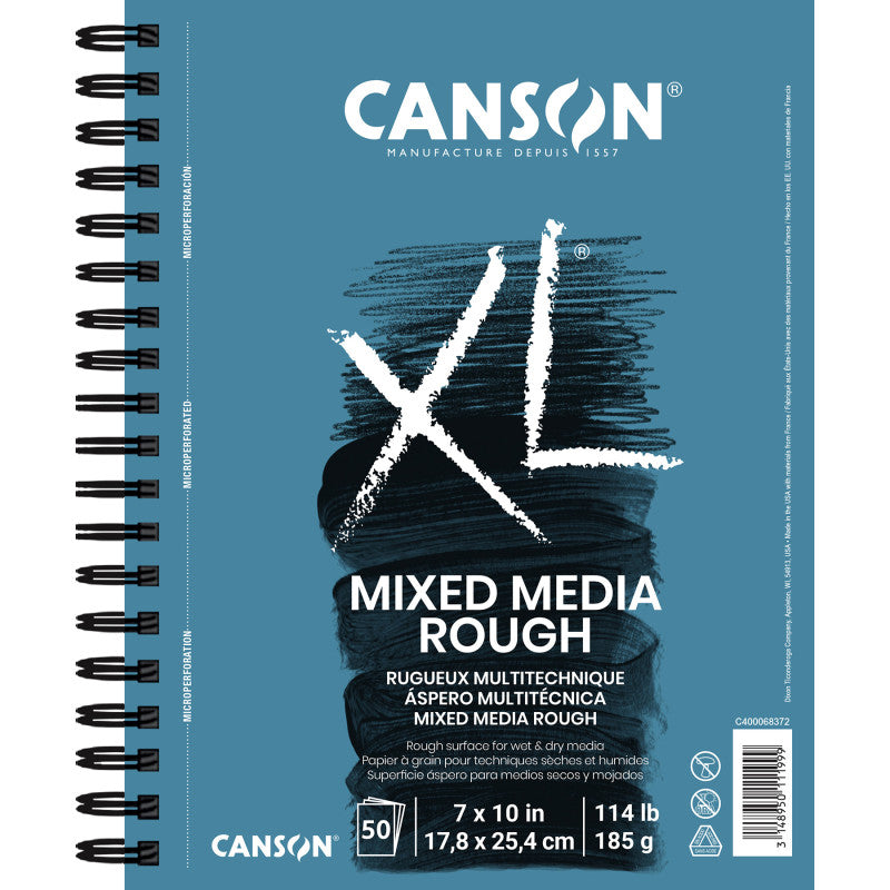 XL Series Mixed Media Pad, Side Wire Binding, 50 Sheet, 7x10 inch, 1 Count