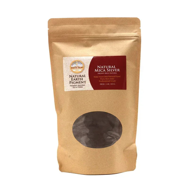 Earth & Mineral Pigments - Natural Silver Mica - 1 lb.