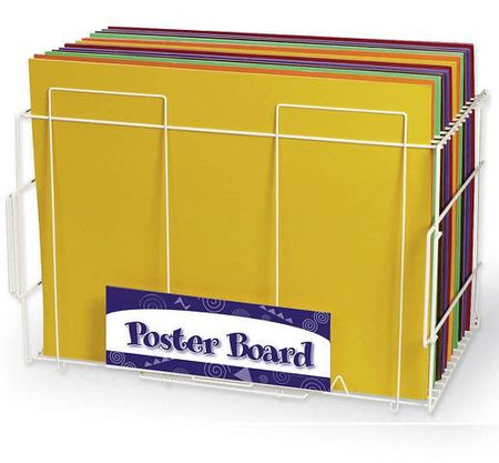 PACON VERTICAL OR HORIZONTAL BOARD RACK 20" X 30" X 18" WHITE 1 PIECE