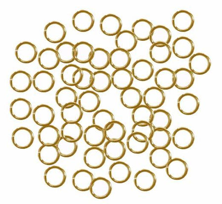 Jump Rings, 7mm, Gold - 144/pkg