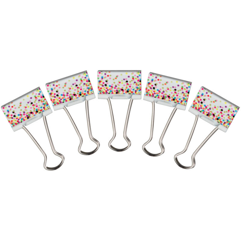 Confetti Binder Clips, Medium
