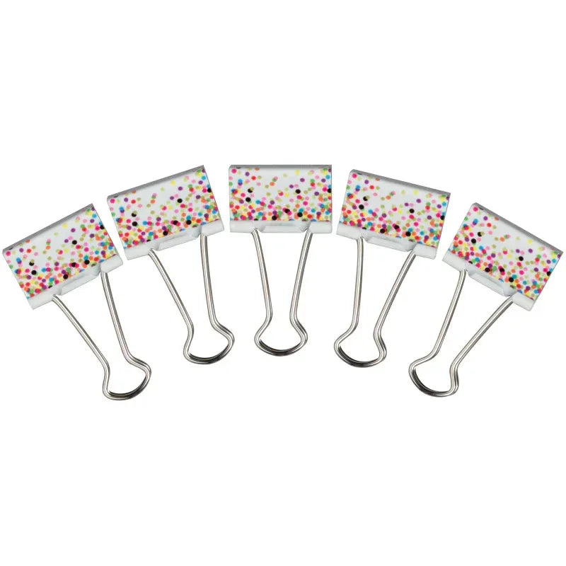 Confetti Binder Clips, Medium