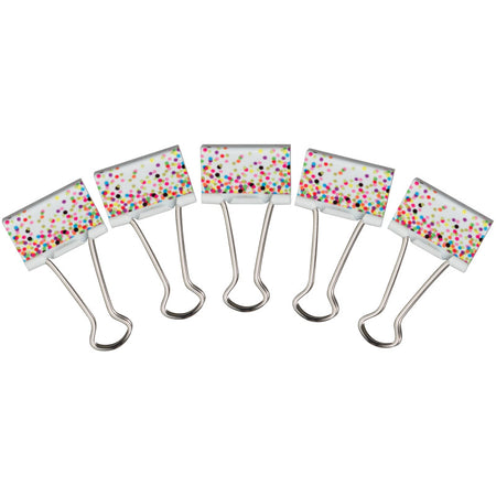 Confetti Binder Clips, Medium