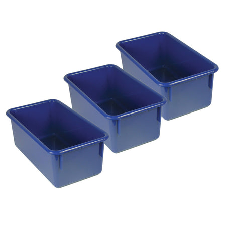 Stowaway&reg; Tray no Lid, Blue, Pack of 3