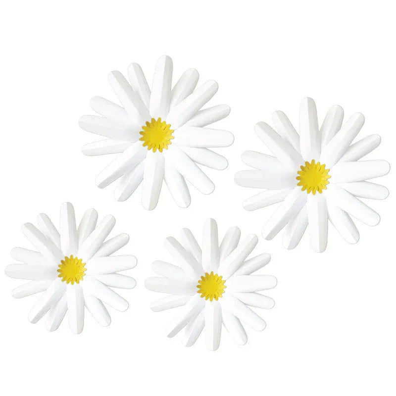 Happily Ever Elementary Retro Remix Daisies Dimensional Accents, Pack of 4