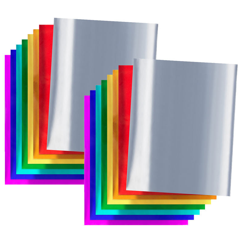 Silver Mirror Board, 12-Point, 8.5 x 11 Inches, 5 Sheets, 2-Pack