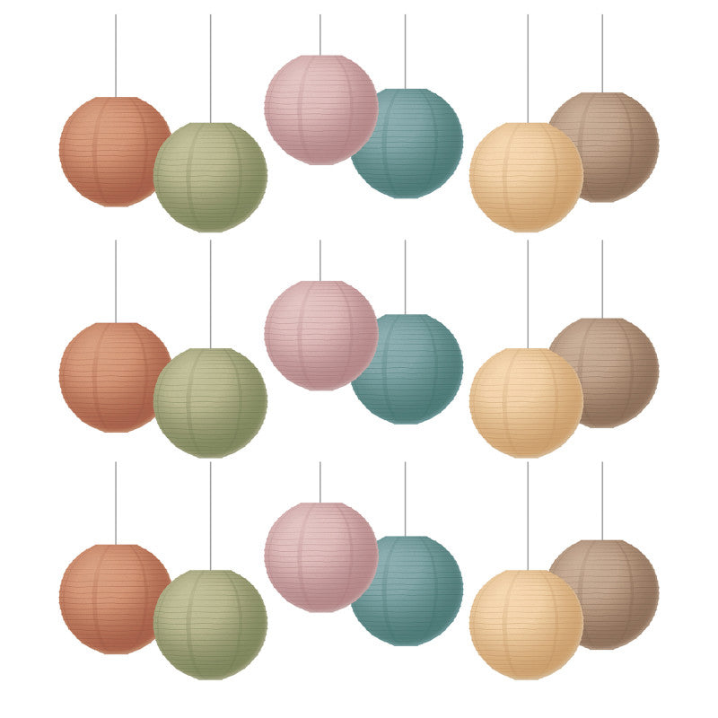 Everyone is Welcome 8" Hanging Paper Lanterns, 6 Per Pack, 3 Packs