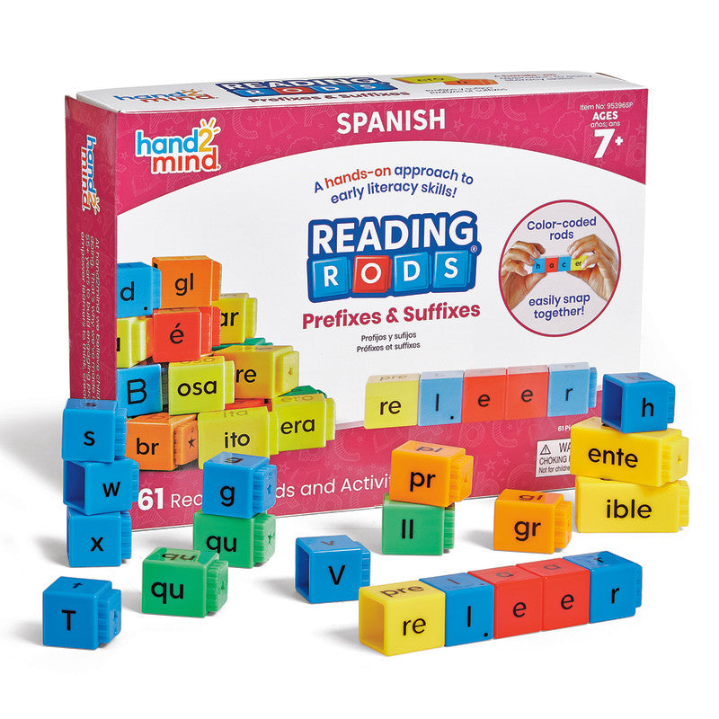 Reading Rods&reg; in Spanish, Prefixes & Suffixes