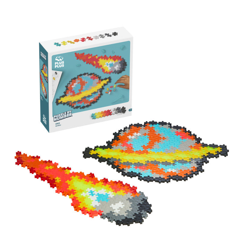 Building Blocks Puzzle By Number, Space, 500 Piece