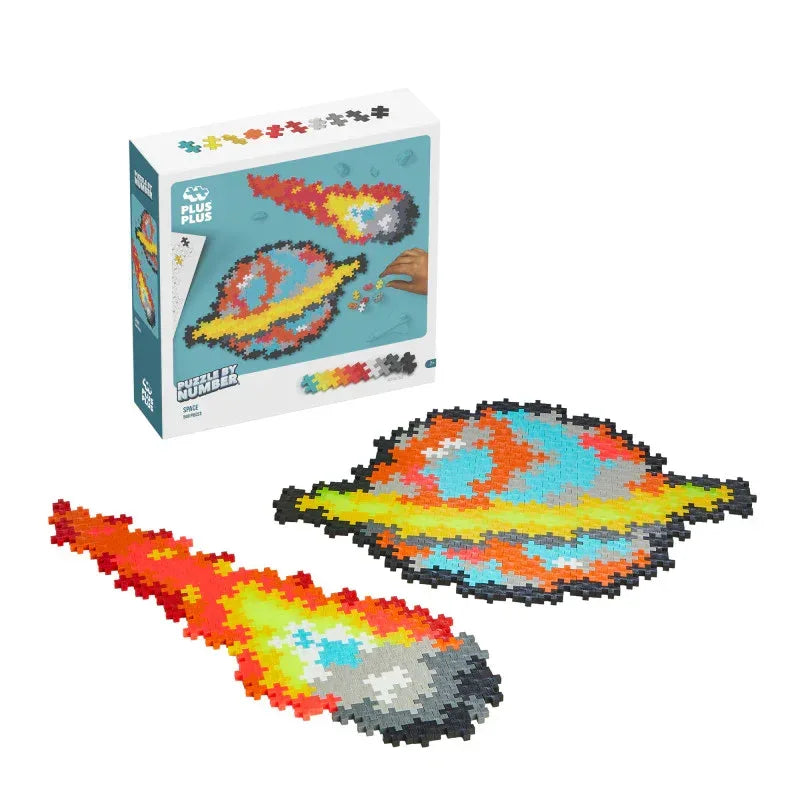 Building Blocks Puzzle By Number, Space, 500 Piece