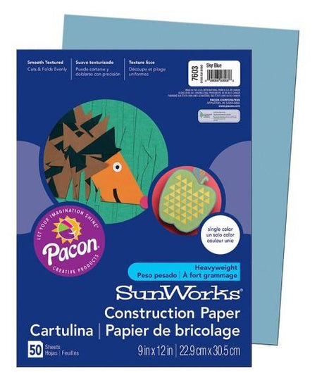 PRANG® Construction Paper 9" x 12" 50 Sheets Per Pack Medium Weight