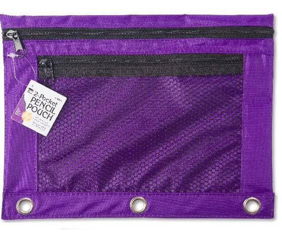 Pencil Pouch with 1 Pocket, Front Mesh Pocket