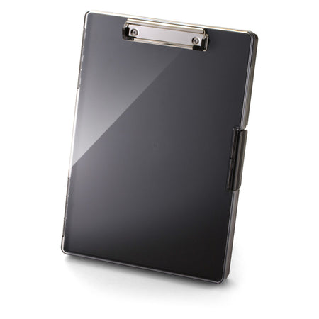 Clear View Clipboard Storage Box, Black