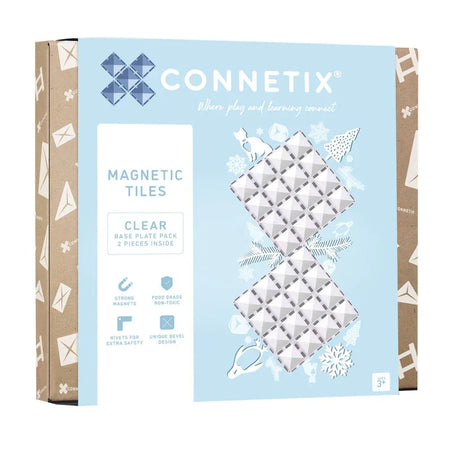 Magnetic Tiles Clear Base Plate Pack, 2 Pieces
