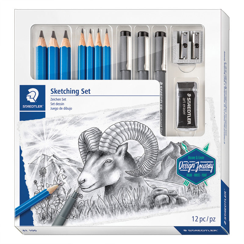 MarsÂ® LumographÂ® Sketching Set, 12 pieces