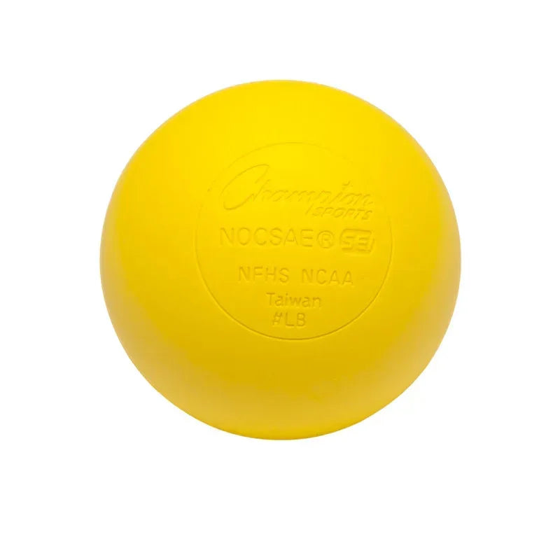 Official Size Lacrosse Balls, Yellow, Pack of 12