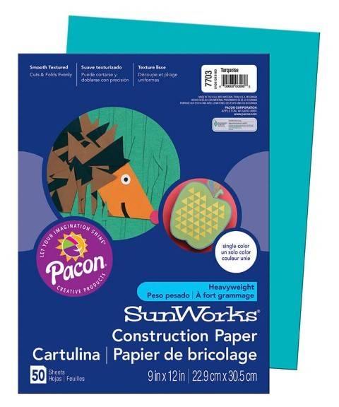 PRANG® Construction Paper 9" x 12" 50 Sheets Per Pack Medium Weight