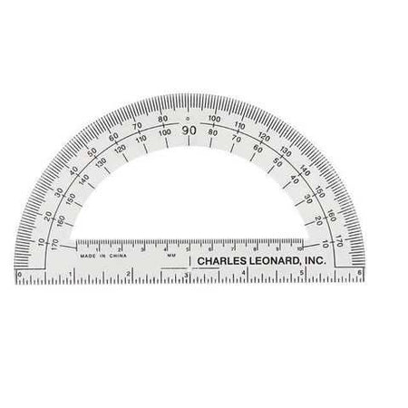 6" Clear Plastic Protractor