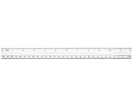 Plastic Ruler, 12 Inches, Clear