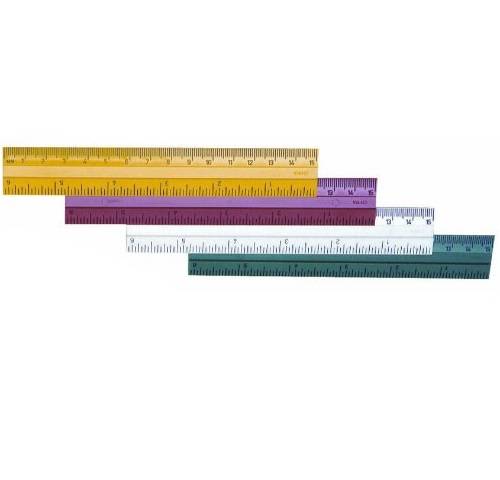 Plastic Ruler, 6 Inches, Assorted Colors