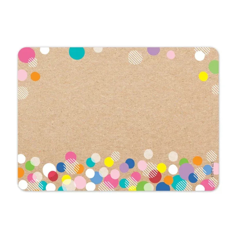 Krafty Pop Colorful Kraft Bubbles Labels, 2-1/2" x 3-1/2", Pack of 36