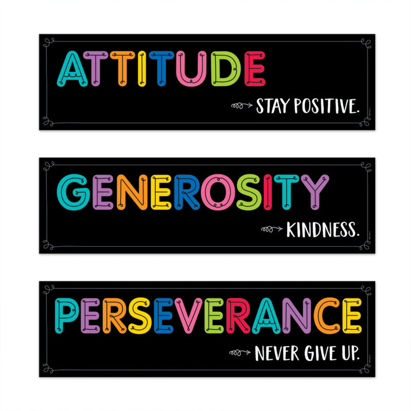 Mindset Motivation Headlines Mini Bulletin Board Set