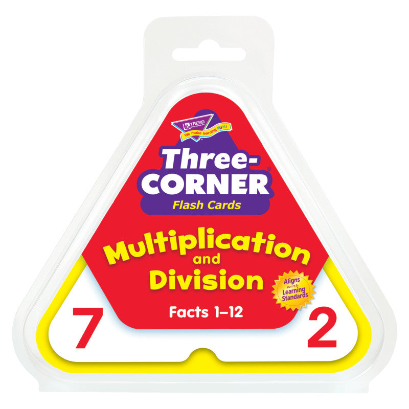 Multiplication and Division Three-Corner&reg; Flash Cards