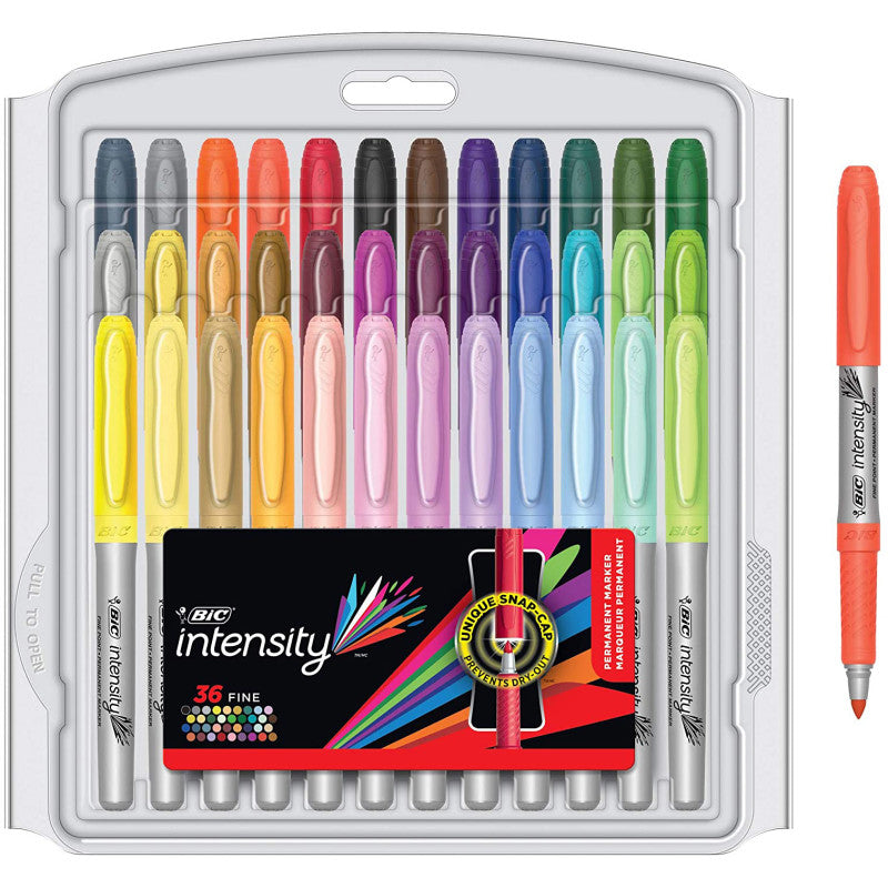 Mark-it&trade; Permanent Markers, Fine Point, Assorted Color, Pack of 36